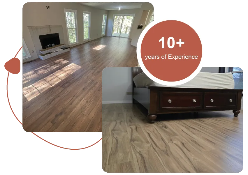 Dark Walnut Engineered planks for room in Mussafah