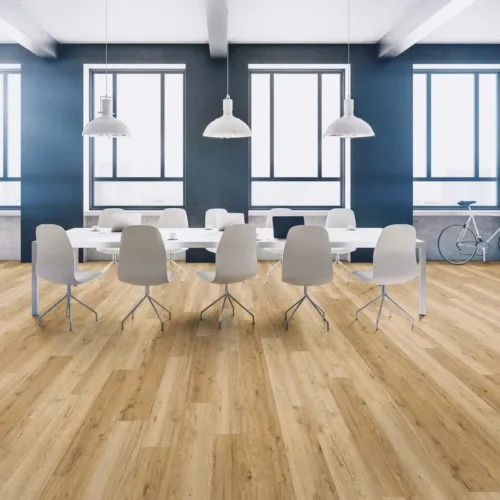Honey Oak Satin planks for office in Al Reem Island