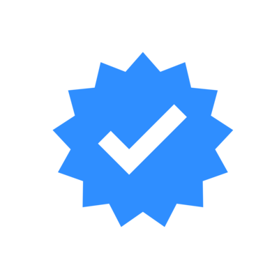 blue checkmark