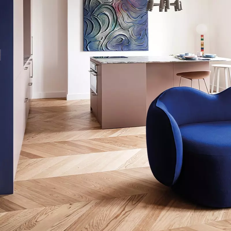 European Oak Chevron Parquet