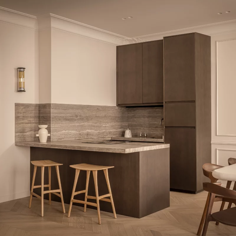 Mineral Oak Herringbone Parquet Floor