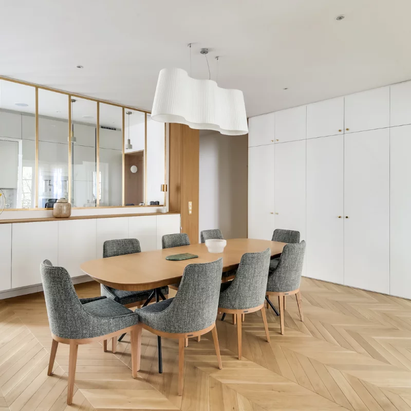 Natural Oak Chevron Parquet
