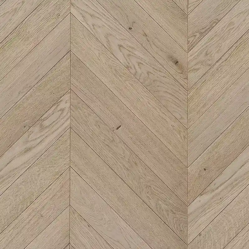 Premium Light Oak Chevron Parquet View
