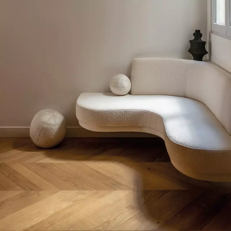 Pure Oak Chevron Flooring