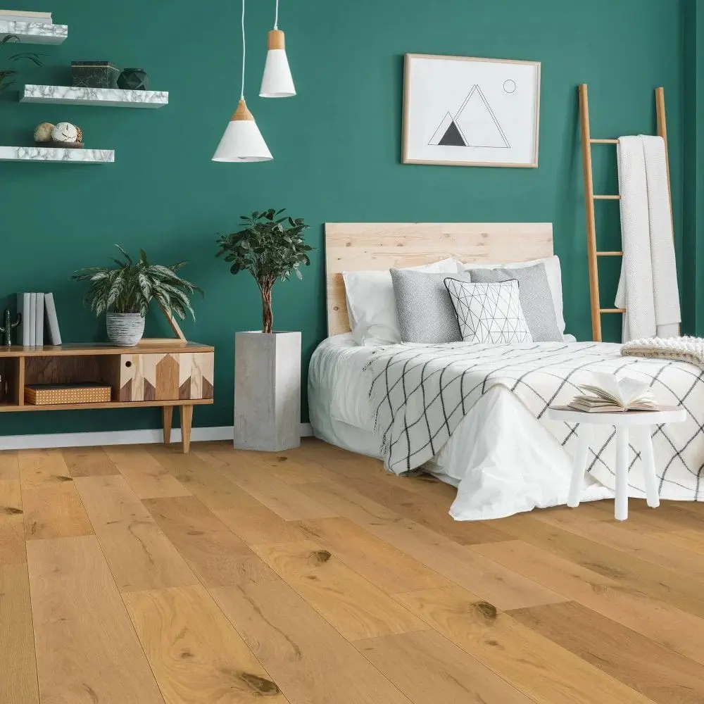 Natural Raw Oak Engineered Wooden Flooring