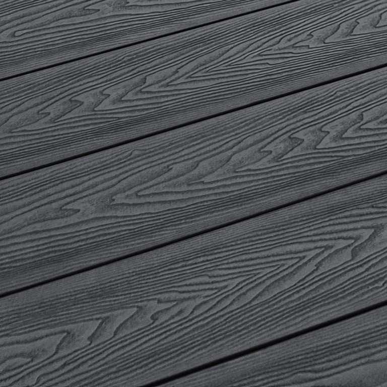 Silver Grey WPC Outdoor Flooring Close