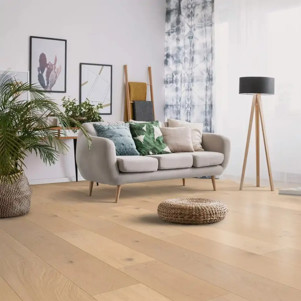 Soft Beige Oak Wood Flooring