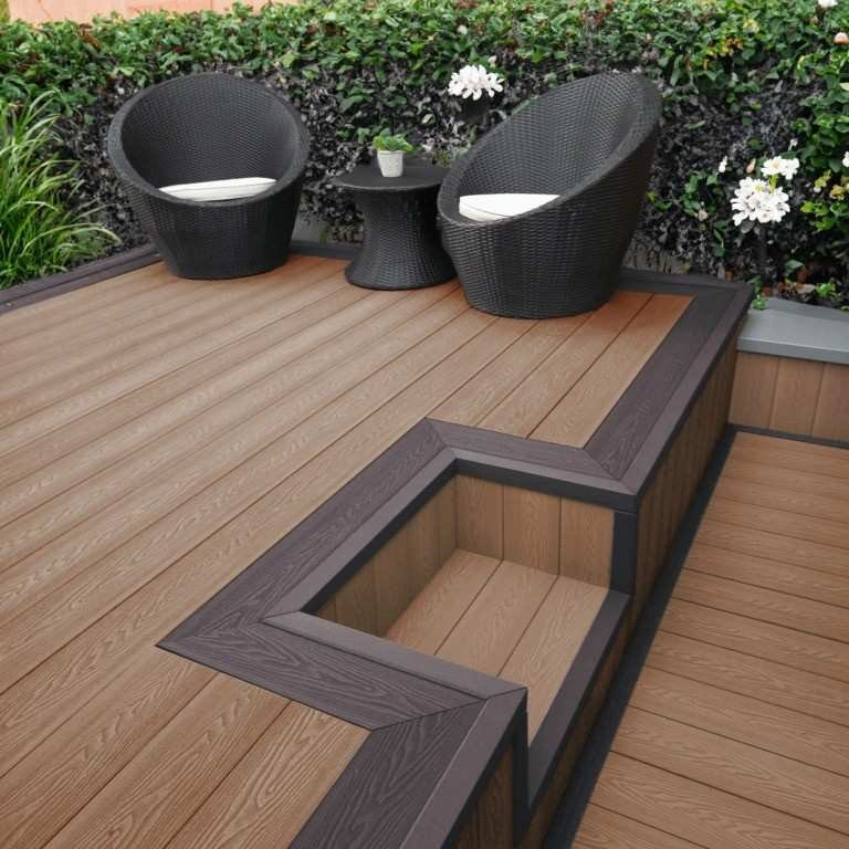 Teak Brown WPC Outdoor Decking