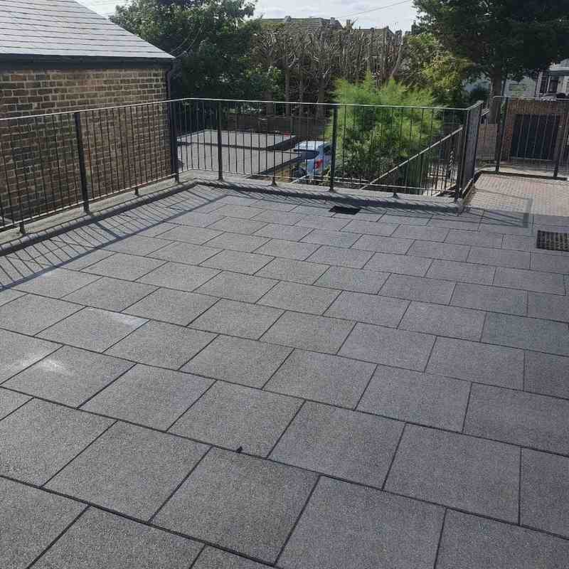 Terrace Rubber Flooring Tiles View