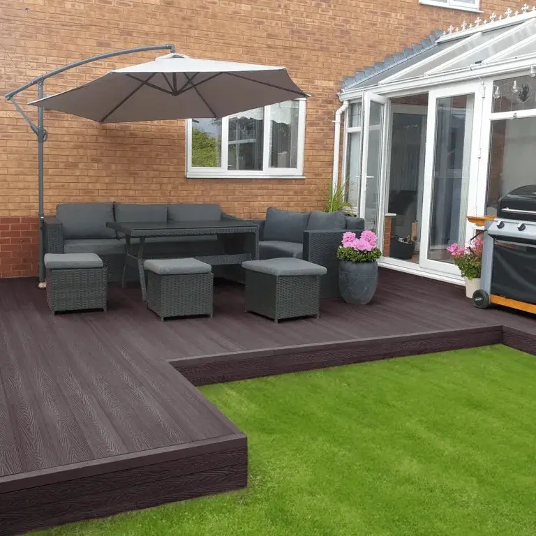 Walnut Brown WPC Outdoor Decking