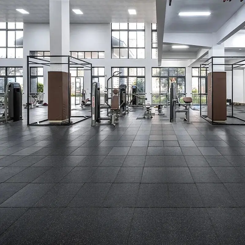 Commercial Rubber Gym Floor Tiles