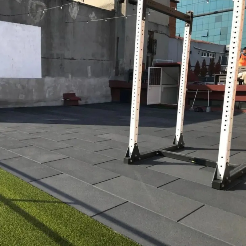 Outdoor Gym Rubber Floor Tiles
