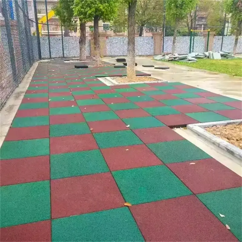 Playground Rubber Interlocking Tiles