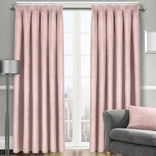 Blush Pink Pencil Pleat Curtain in Dubai