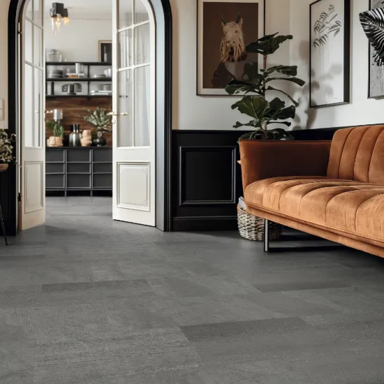 Charcoal Slate Vinyl Flooring