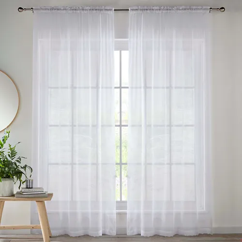 Crystal White Sheer Voile Curtain in Dubai