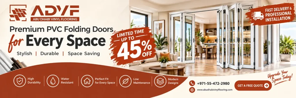 PVC Folding Doors Sale Banner